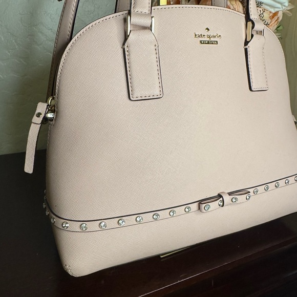 RETAIL $348 EUC KATE SPADE Cameron Street jeweled Lottie satchel crossbody - Picture 2 of 10